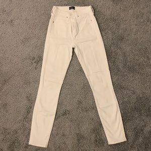 Abercrombie & Fitch Simone High Rise Super Skinny, white,  Size 25